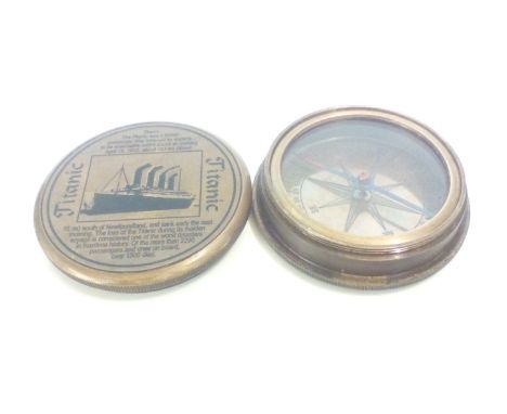 Brass Titanic Compass
