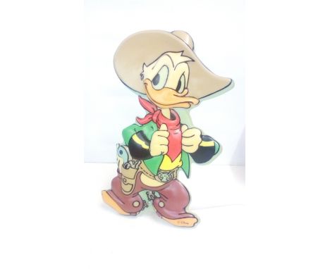 Vintage Rare Disney Donald Duck Cowboy Night Light/Lamp