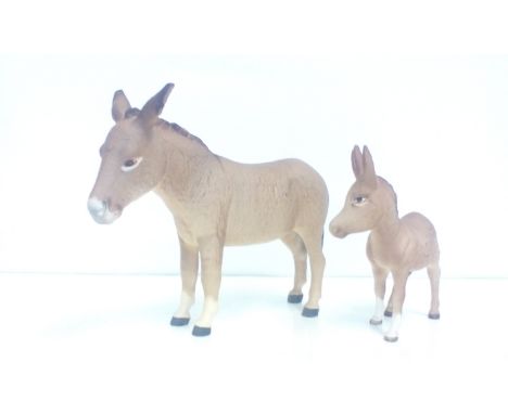 Two Beswick Donkeys