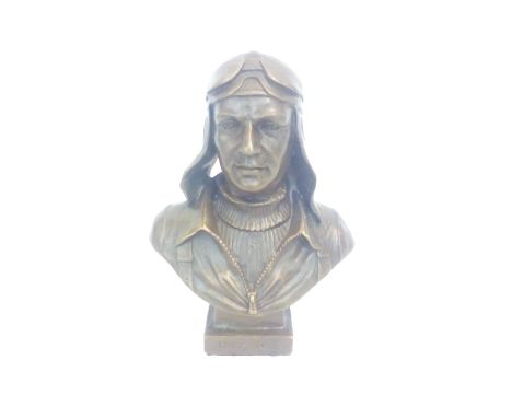 Bronze Air Man Bust 17cm Height