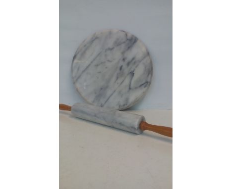 Marble Turntable with Rolling Pin