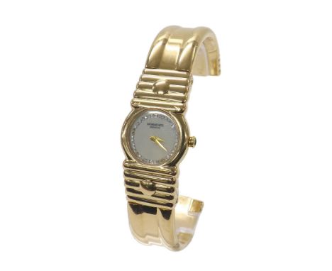 Raymond Weil Traviata 18k gold plated lady's bangle watch, ref. 3724-1, quartz, 21mm (174) - Condition Report: - Movement - w