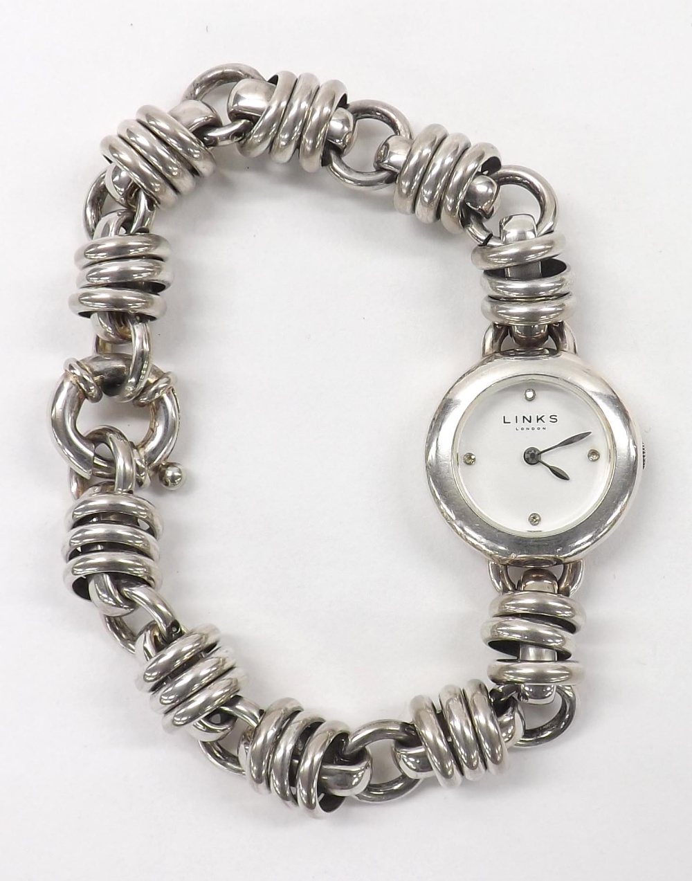 Links London Sweetie Stainless Steel Lady S Bracelet Watch Ref 6010 0444 No 11 6213 White