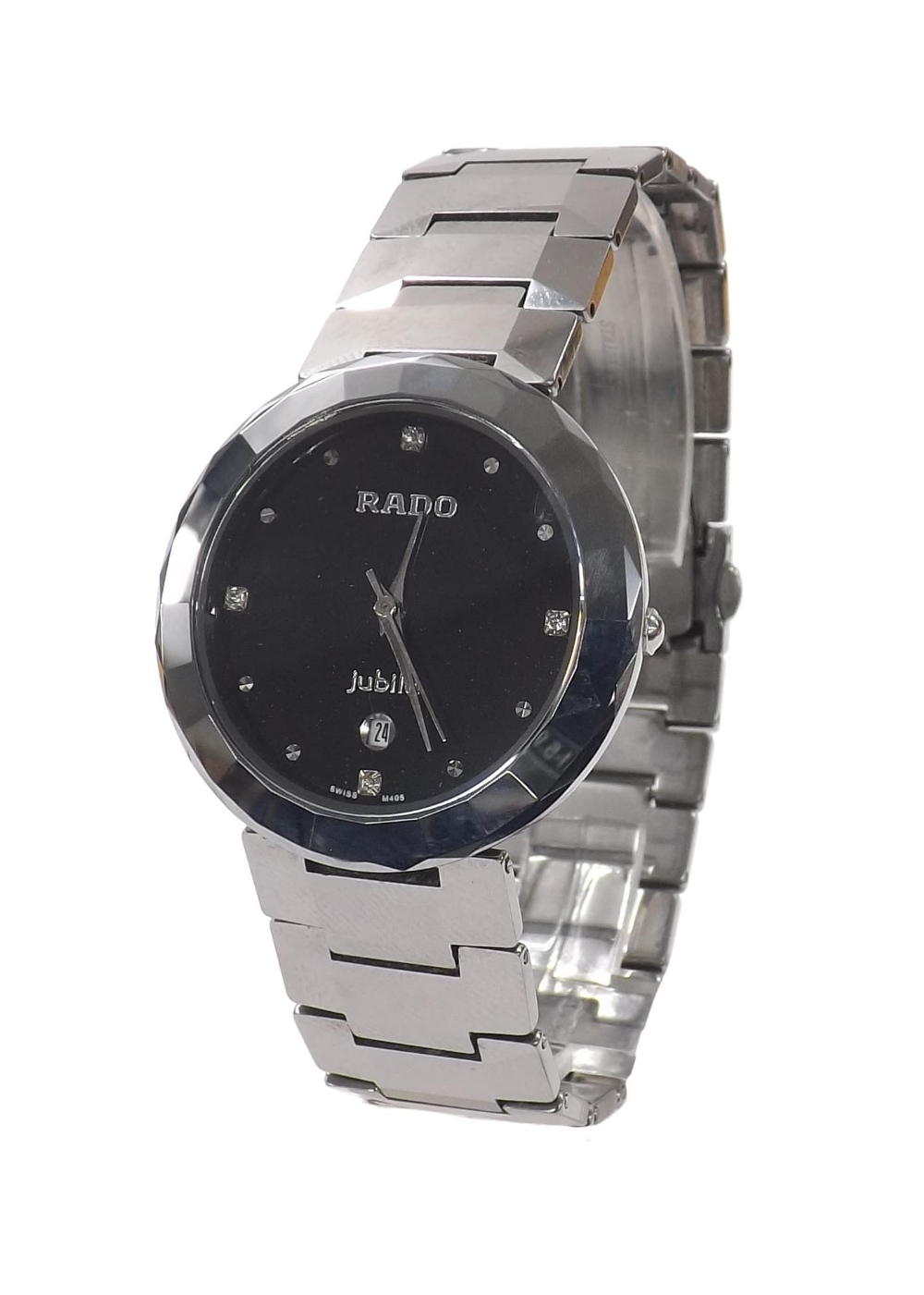 Rado Jubile Tungsten bracelet watch, ref. 120.0281.3, black dial ...