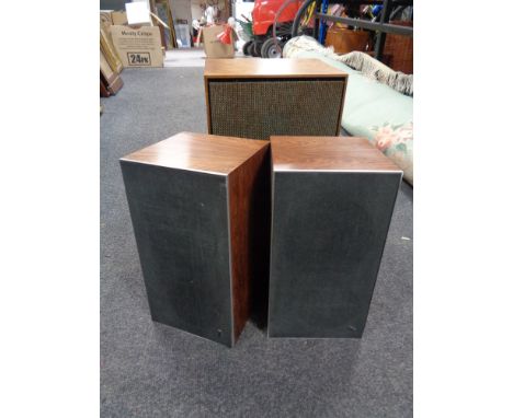 A pair of Bang &amp; Olufsen Beovox 1702 speakers together with a further Mastervox LSIII speaker (continental wiring) 