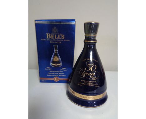A Bells Extra Special Old Scotch Whisky Limited Edition decanter, Golden Jubilee 1952 - 2002, 70cl, sealed and boxed  