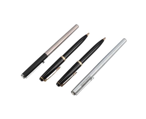 MONTBLANC VINTAGE Schreibgeräte Konvolut. Bestehend aus 4 Exemplaren. Darunter 2x "315"- Hebelkugelschreiber, einen Filzstift