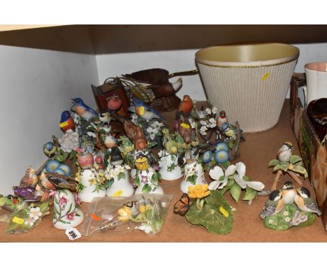 A COLLECTION OF APPROXIMATELY TWENTY-FIVE VINTAGE BIRD ORNAMENTS mostly produced in collaboration with the RSPB to include Bl