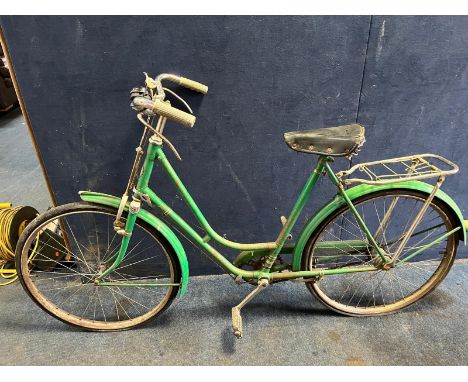 A VINTAGE BSA LADIES BIKE with 3 speed Sturmey Archer gears and a 21in frame
