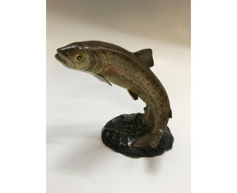 A Beswick figure 1032 trout. Important: Online viewing and bidding only. No in person collections, an additional charge of £1