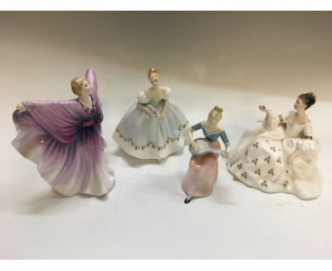 Four Royal Doulton figures, Isadora, Melody, First Love and My Love. IMPORTANT: Online viewing and bidding only. Collection b