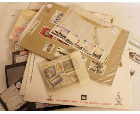 Quantity of mint and first day issue Channel Island stamps