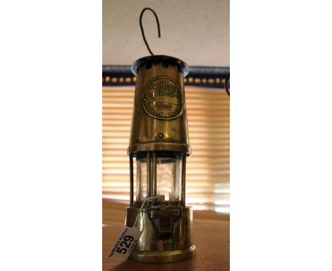 Original Protector miners lamp by Lamp and Lighting of Eccles, Manchester