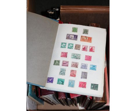 Eighteen albums of stamps and first day covers
