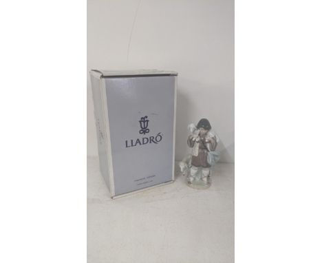 Lladro - a hand painted porcelain figure entitled Shepherd Boy no 5485, with boxLocation:If there is no condition report show