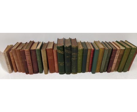 A collection of vintage books from the author Jerome K Jerome to include first editions of 'Three men in a Boat' along with o