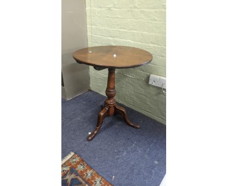 A Georgian oak snap top occasional table on tripod legsLocation:If there is no condition report shown, please request