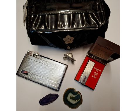 A small mixed lot to include a Mary Quant Overnighter, a Polo silver tone lighter and a Colibri Moletric 80 lighter in origin
