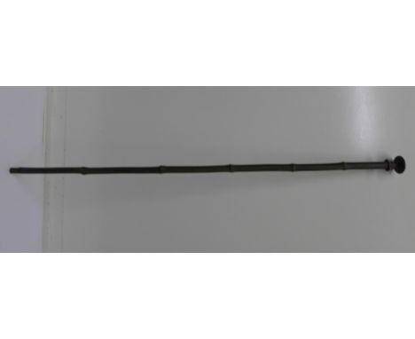 A late 19th Century swordstick with bamboo scabbard