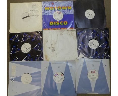 A collection of Advance Promo Release 12" singles including Motown, Michael Jackson, Smokey Robinson & The Miracles, Stevie W