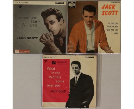 JACK SCOTT - EPs - Wicked selection of 3 x scarce EPs featuring Jack Scott. Titles are What In The World's Come Over You (Top