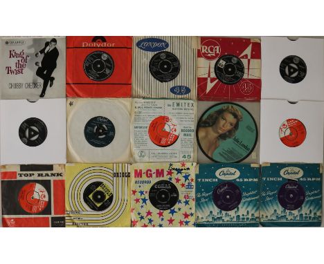 R&R - UK ISSUE 45s - Twistin' hard with this collection of around 70 x 45s. Artists/titles include Chubby Checker - King Of T