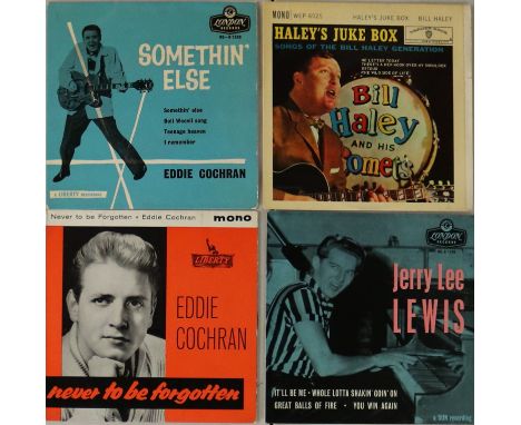 R&R EPs - Shakin' selection of 5 x UK EPs. Titles are Eddie Cochran - Somethin' Else (RE-U 1239 - VG light scratch on side 1/