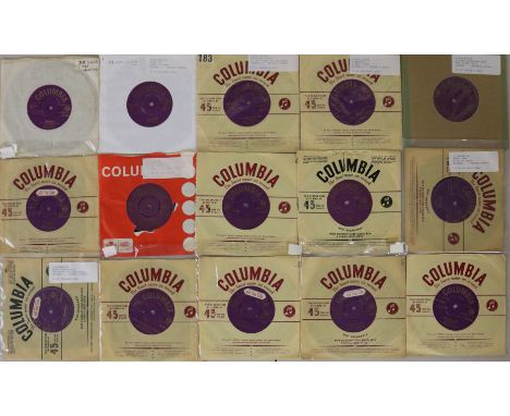 COLUMBIA SINGLES - 100x early singles on Columbia, running (with some gaps) from 45-DB3825-4040. Expect artists such as Patti