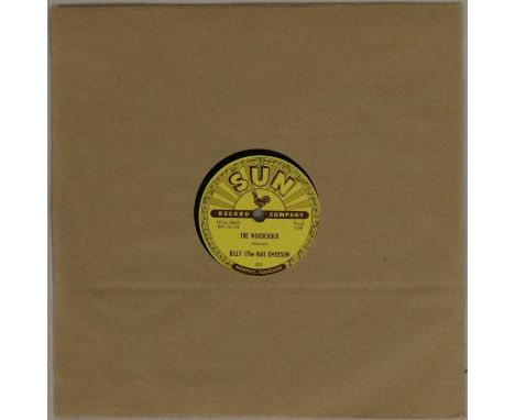 SUN 203 - BILLY (THE KID) EMERSON - THE WOODCHUCK/I'M NOT GOING HOME - Sun 203 featuring the Rev with this original US 10" 78