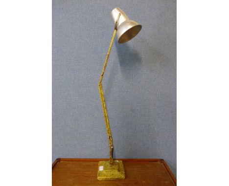 A Herbert Terry &amp; Sons Ltd. mottled metal anglepoise desk lamp 