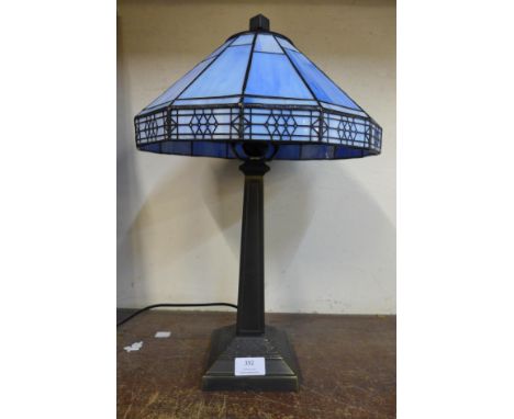 A Tiffany style table lamp 