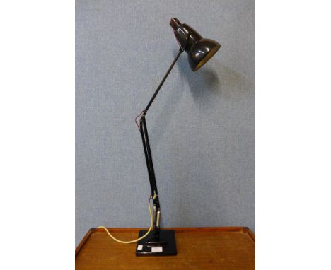 A Herbert Terry &amp; Sons Ltd. black metal anglepoise desk lamp 