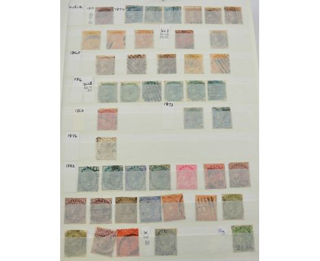 British Commonwealth stamp collection: in large red stockbook. Queen Victoria to moderns, Comprises India with Indian states 