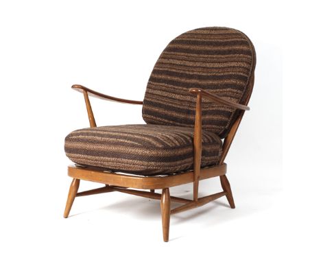 An Ercol open lounge armchair