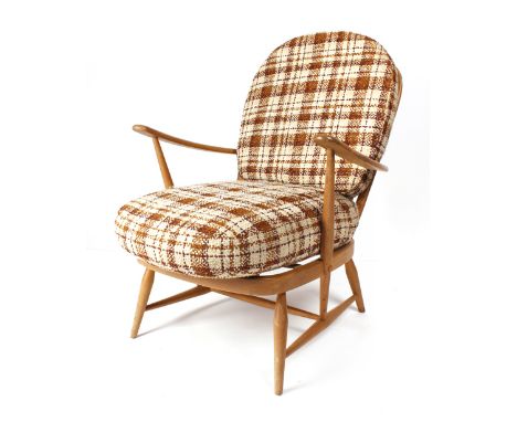 An Ercol open lounge armchair