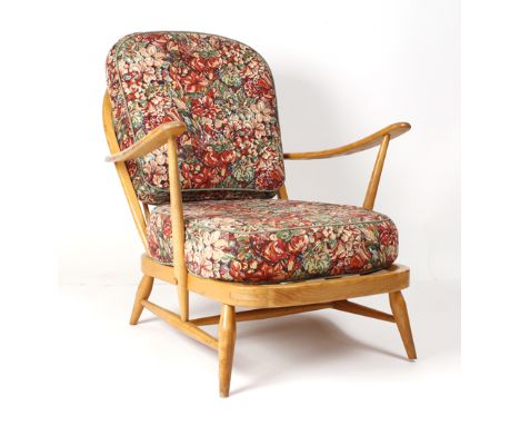 An Ercol open lounge armchair