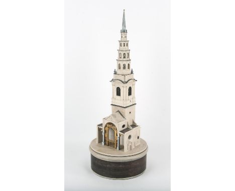 Timothy Richards, an architectural model of St Brides Church, limited edition, 20/100, signed and dated to base, February 200