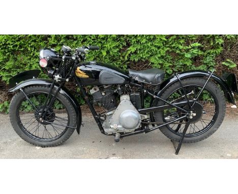 1936 New Imperial Model 30 250cc  Registration Number: XXG 292 Frame Number: 28840 Engine Number: 36785  The last British-mad