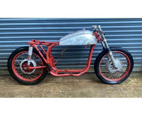 1954 Norton Featherbed frame & Triumph 650 Twin engine project  Registration Number:  TDS 408R Frame Number: P13.83378Engine 