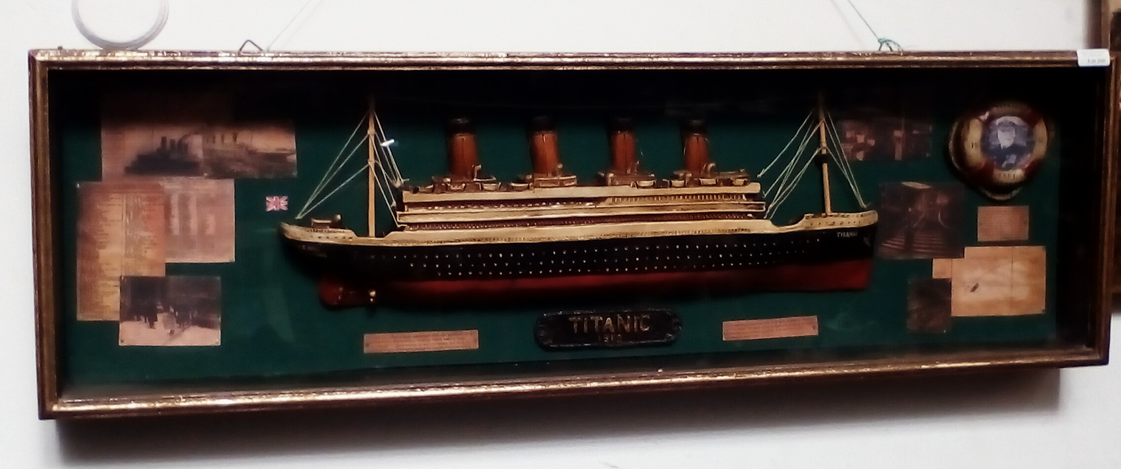 Titanic themed shadow box