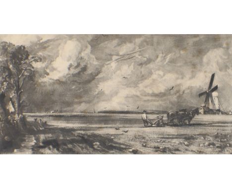 David Lucas,  British 1802-1881- Spring, after John Constable RA; mezzotint, published by Mr Constable 35 Charlotte St Fitzro