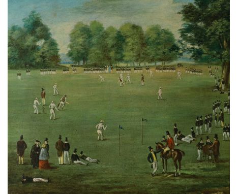 MCC Portfolio of Cricketing Prints,  20th Century- Cricket at Eton, 1840; reproduction print, published by the MCC Portfolio 