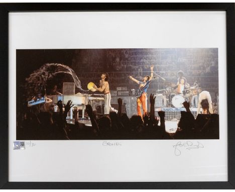 JOHN ROWLANDS - Rolling Stones Limited Edition Signed and numbered print by the photographer John Rowlands.  This fabulous fu