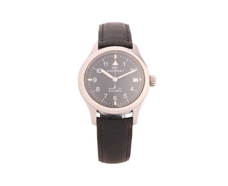 An IWC Pilot Mark XII ref:3241 pilot watch, featuring a Swiss-made automatic movement caliber 844 in a steel case measuring 3