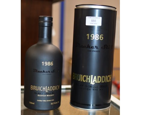 BRUICHLADDICH "BLACKER STILL" 1986 CASK STRENGTH ISLAY SINGLE MALT SCOTCH WHISKY, WITH PRESENTATION TUBE - 700ML, 50.7% VOL  