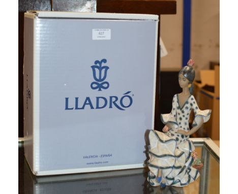 LLADRO PORCELAIN DOUBLE FIGURINE ORNAMENT "ANDALUCIAN DANCER", REG 010 12170, WITH ORIGINAL BOX     