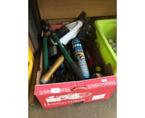 BOX OF MISC TOOLS