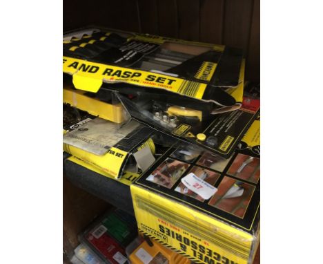 BOXED TOOLS, DRILLS, FILES & RASPS ETC.