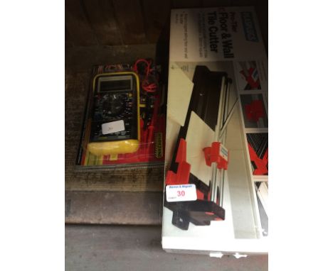BOXED DIGITAL MULTI-METER & TILE CUTTER