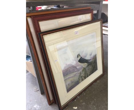 A STUDIO ARTS SIGNED PRINT AFTER JOHN MORRIS, TWO OTHER SIGNED PRINTS AND TWO OTHERS. T3